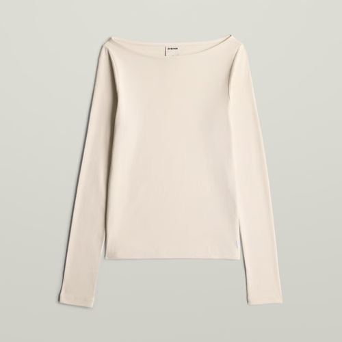 T-shirt Slim Rib Open Neck - s - G-Star RAW - Modalova