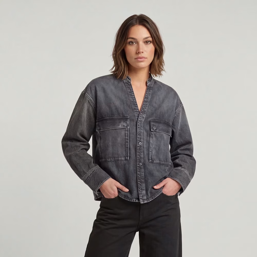 Surchemise V-Neck - Gris - Femmes - G-Star RAW - Modalova