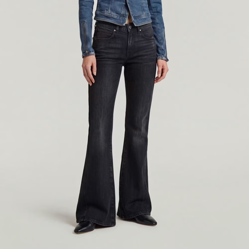 Jean Stevey Flare - Noir - Femmes - G-Star RAW - Modalova