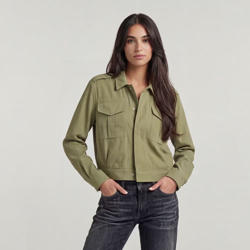 Veste Officer Short - Vert - Femmes - G-Star RAW - Modalova