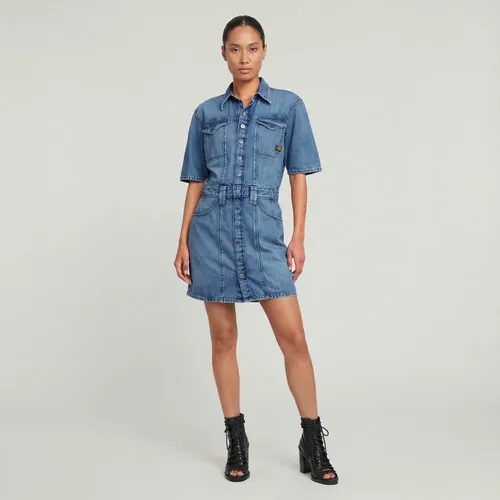 Robe Biker - Bleu moyen - Femmes - G-Star RAW - Modalova