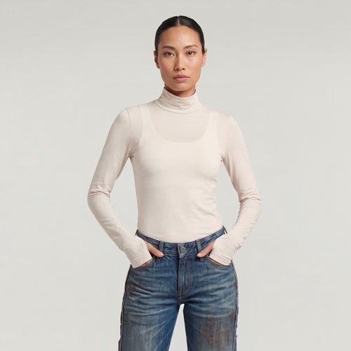 T-shirt Mock Slim - Blanc - Femmes - G-Star RAW - Modalova