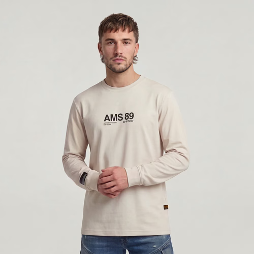T-shirt AMS 89 - Blanc - Hommes - G-Star RAW - Modalova