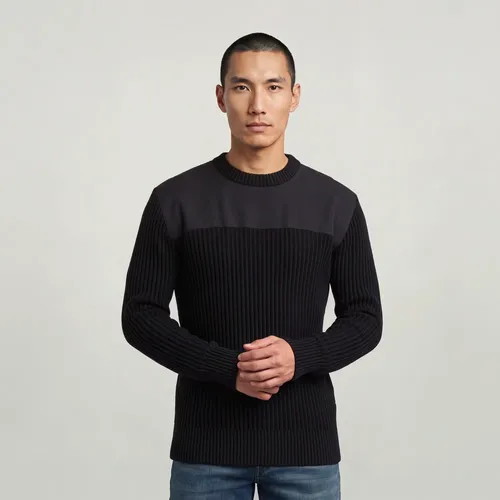 Pull Army Rib Knit - Noir - Hommes - G-Star RAW - Modalova