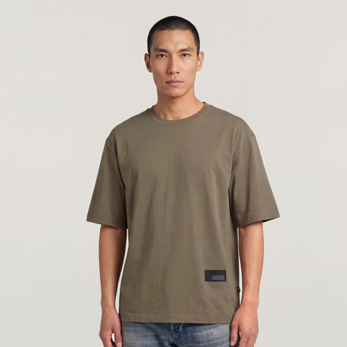 T-shirt Badge Boxy - Brun - Hommes - G-Star RAW - Modalova