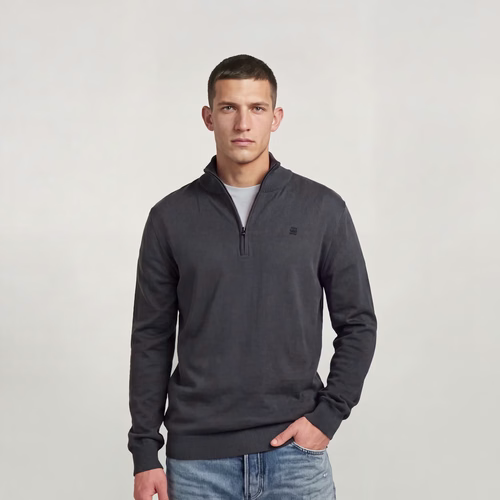 Pull Half Zip Knit - Gris - Hommes - G-Star RAW - Modalova
