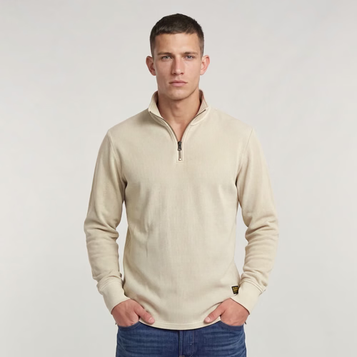 T-Shirt à Manches Longues Overdyed Half Zip - s - G-Star RAW - Modalova