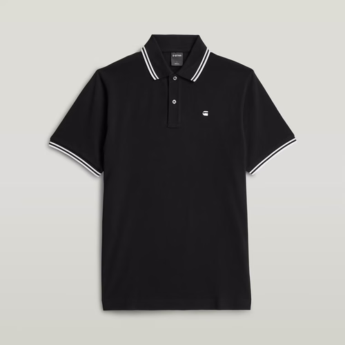 Polo Striped Collar - Noir - Hommes - G-Star RAW - Modalova