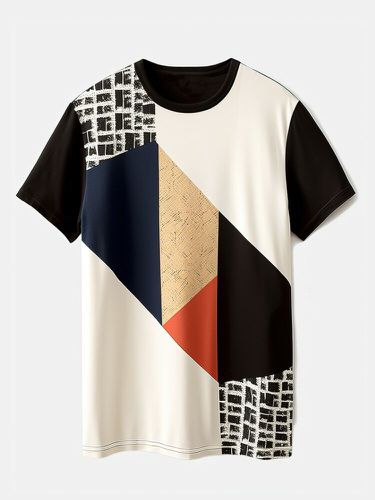 T-shirts à manches courtes à col rond et patchworks - ChArmkpR - Modalova
