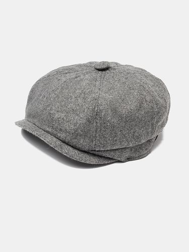 Casquettes de béret rétro britannique unisexe bonnet de laine chapeau de peintre bonnet octogonal - Newchic - Modalova