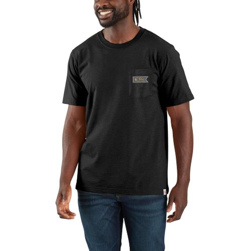 T-shirt - relaxed fit lightweight short-sleeve pocket script graphic t-shirt - Noir - 2XL - Carhartt - Modalova