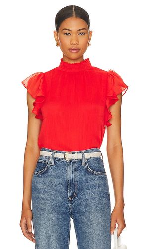 TOP MANCHES ÉVASÉES COL MONTANT AVEC SMOCKS in . Size M, S, XL, XS, XXL, XXS - 1. STATE - Modalova