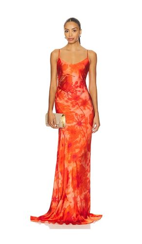 ROBE DE SOIRÉE NUISETTE AVEC FRONCES en . Taille 0. Also en 4 - Alejandra Alonso Rojas - Modalova