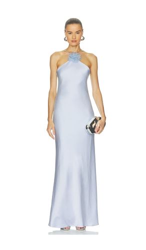 ROBE DE SOIRÉE NUISETTE AVEC TOUR DE COU ET FLEURS en . Taille 0. Also en 2, 4, 6 - Alejandra Alonso Rojas - Modalova