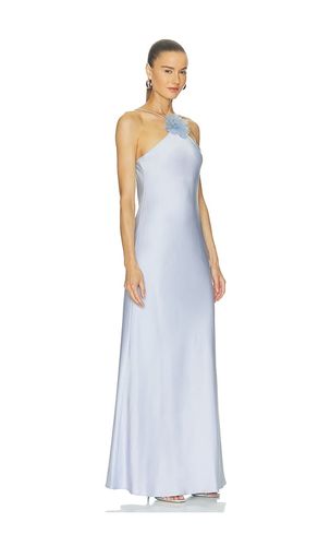 ROBE DE SOIRÉE NUISETTE AVEC TOUR DE COU ET FLEURS en . Taille 0. Also en 2, 4, 6 - Alejandra Alonso Rojas - Modalova