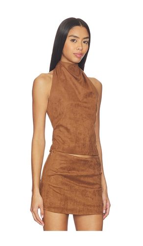 Aiya Faux Suede Top en . Taille M. Also en XXS - ALL THE WAYS - Modalova
