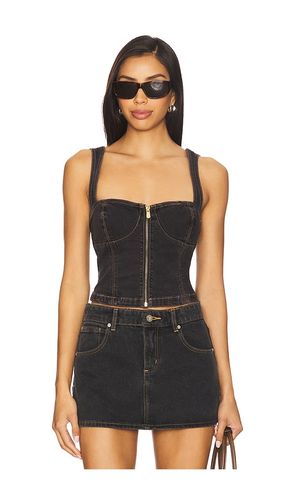 Cara Denim Top en . Taille L. Also en M - Abrand - Modalova