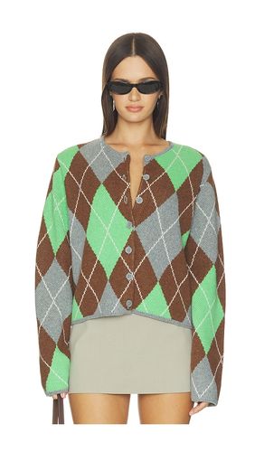 CARDIGAN EN ARGYLE MÉRINOS AGGIE en . Taille L. Also en M - ALIGNE - Modalova