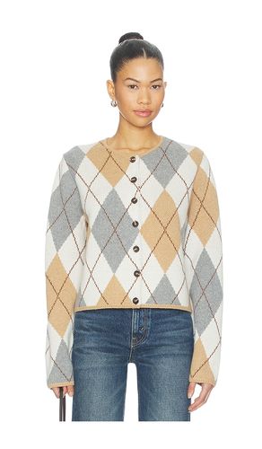 CARDIGAN EN ARGYLE MÉRINOS AGGIE en . Taille L. Also en M, S, XS - ALIGNE - Modalova