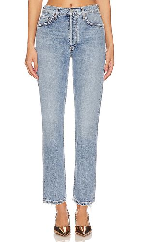 JEAN DROIT CROPPED TAILLE HAUTE RILEY in . Size 24, 26, 28, 29, 30, 31, 32, 33, 34 - AGOLDE - Modalova