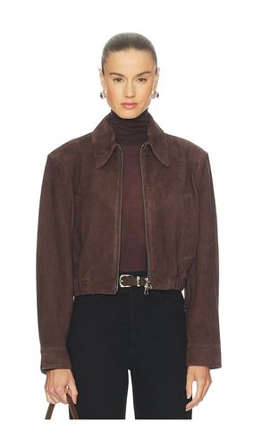 Nahlia Cropped Suede Jacket in . Size L. Also in M, S, XL, XS - AGOLDE - Modalova