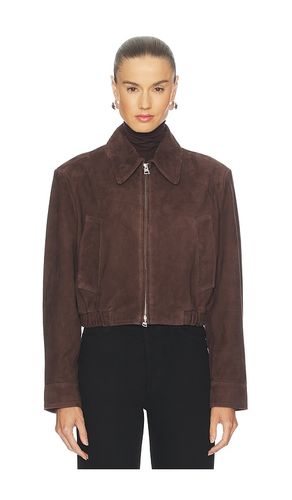 Nahlia Cropped Suede Jacket in . Size L. Also in M, S, XL, XS - AGOLDE - Modalova