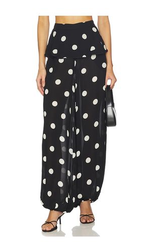 PANTALON PÉPLUM POLKA DOT en . Taille L. Also en M, S, XS - ADRIANA DEGREAS - Modalova