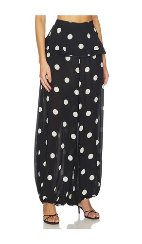 PANTALON PÉPLUM POLKA DOT en . Taille L. Also en M, S, XS - ADRIANA DEGREAS - Modalova