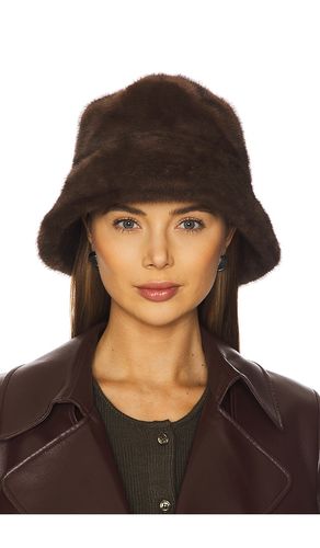 The Uptown Faux Fur Bucket Hat in - Adrienne Landau - Modalova