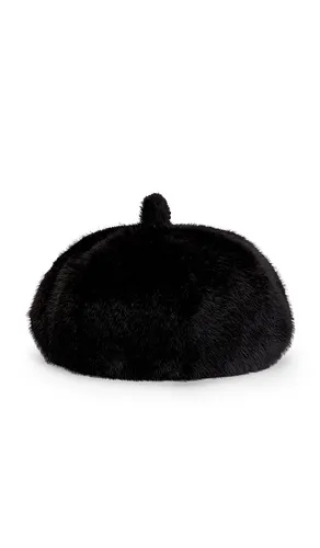 The Margaux Faux Fur Beret en - Adrienne Landau - Modalova