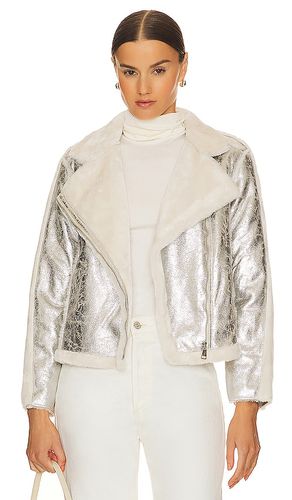 BLOUSON IMITATION MOUTON RETOURNÉ MOONSTONE in . Size M, S, XS - Adrienne Landau - Modalova