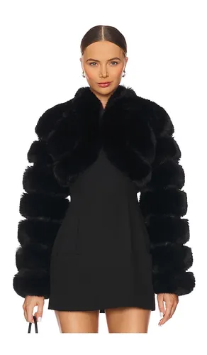 VESTE COURTE FAUX FOX FUR en . Taille L. Also en M - Adrienne Landau - Modalova