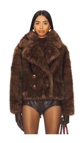 The Cornelia Faux Fur Peacoat in . Size L. Also in M, S - Adrienne Landau - Modalova