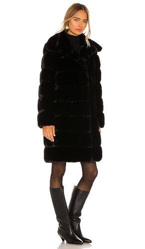 Faux Fur Long Coat in . Size L. Also in M, S - Adrienne Landau - Modalova