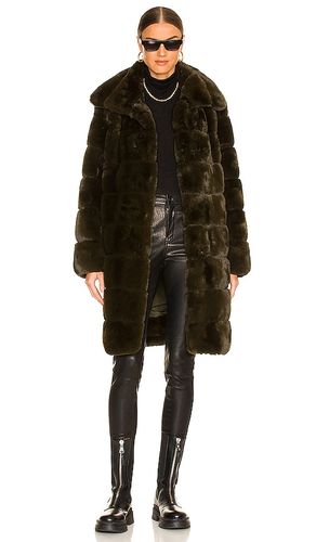 Faux Fur Long Coat in . Size S. Also in L, M - Adrienne Landau - Modalova
