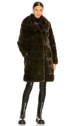 Faux Fur Long Coat in . Size S. Also in L, M - Adrienne Landau - Modalova