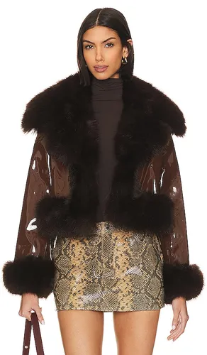 BLOUSON IMITATION CUIR & FOURRURE en . Taille L. Also en M, S, XS - Adrienne Landau - Modalova