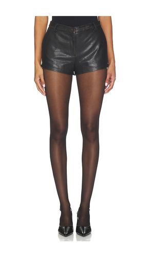 MINI SHORT EN CUIR D'AGNEAU DÉCHIRÉ en . Taille L. Also en M, S - AEXAE - Modalova