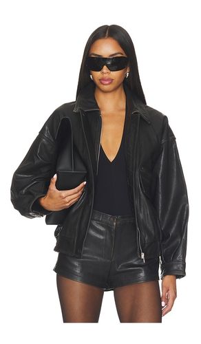 BLOUSON MOTARD EN CUIR USÉ en . Taille L. Also en M, S, XS - AEXAE - Modalova