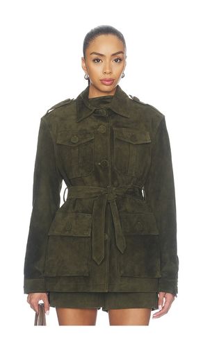 Lamb Leather Suede Mid Jacket en . Taille L. Also en M, S - AEXAE - Modalova