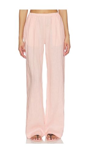 PANTALON DE JOUR TAILLE BASSE EN LIN en . Taille XS. Also en S, M, L - AEXAE - Modalova