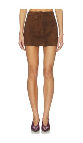 MINI-JUPE EN DAIM ET CUIR en . Taille L. Also en M, S, XL - AEXAE - Modalova