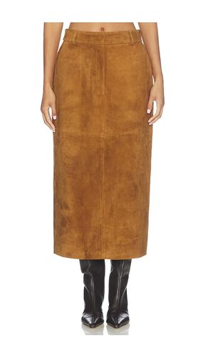 JUPE MAXI EN CUIR ET DAIM en . Taille L. Also en S, XS - AEXAE - Modalova