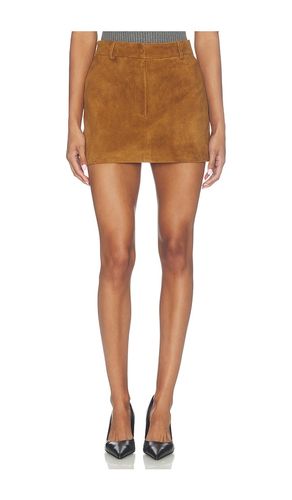 MINI-JUPE EN DAIM ET CUIR D'AGNEAU en . Taille M. Also en S - AEXAE - Modalova