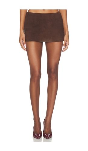 MINI-JUPE EN DAIM ET CUIR D'AGNEAU en . Taille L. Also en - AEXAE - Modalova