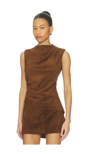 TOP FRONCÉ EN DAIM en . Taille L. Also en M - AEXAE - Modalova
