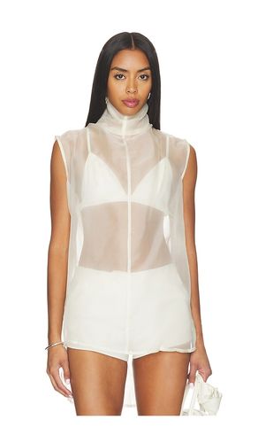 TOP À COL ROULÉ EN ORGANZA DE SOIE en . Taille L. Also en M, S - AEXAE - Modalova