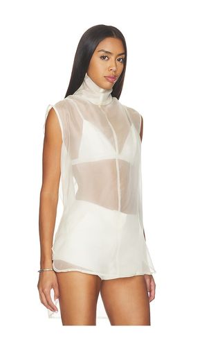 TOP À COL ROULÉ EN ORGANZA DE SOIE en . Taille L. Also en M, S - AEXAE - Modalova