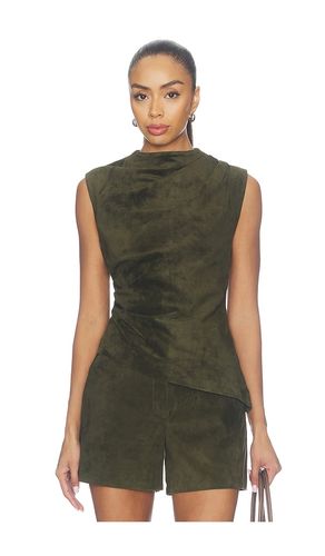 Lamb Leather Suede Ruched Top en . Taille L. Also en M, S - AEXAE - Modalova
