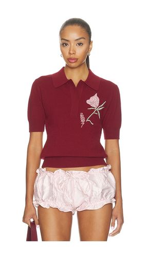POLO EN MÉLANGE DE LAINE ET CACHEMIRE AVEC BRODERIE AILEY en . Taille L. Also en M, S, XS - AKNVAS - Modalova